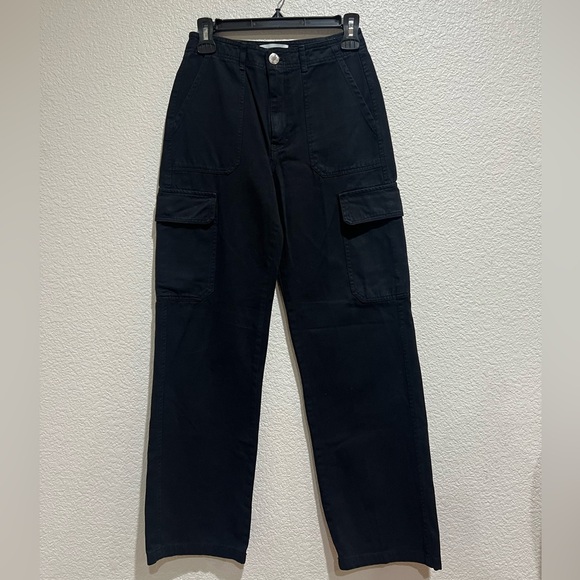 Zara Black Cargo Pants, 2 - Picture 1 of 5